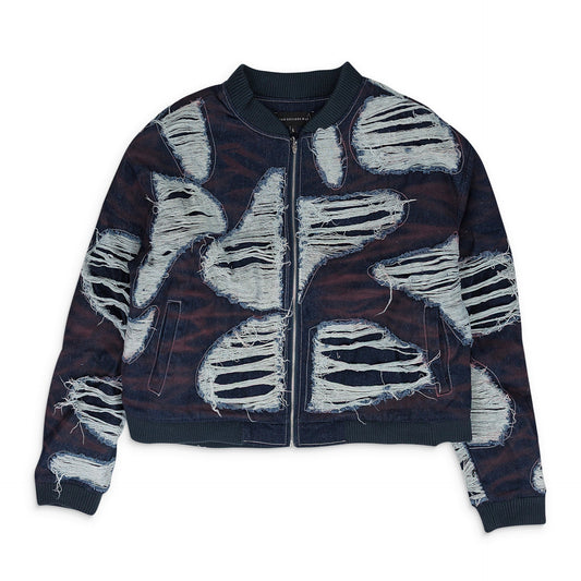 INDIGO INDY WASH BOMBER