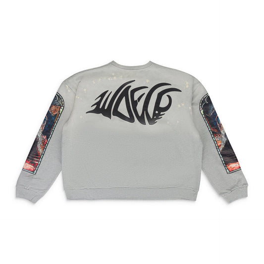 SILVER DESCENT CREWNECK SWEATER