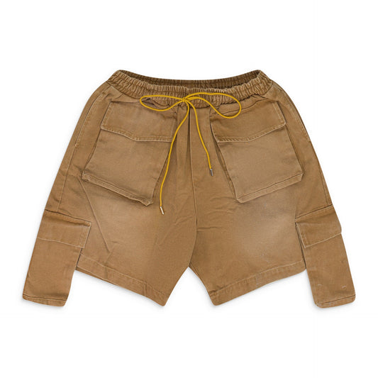 TAN CARGO SHORTS