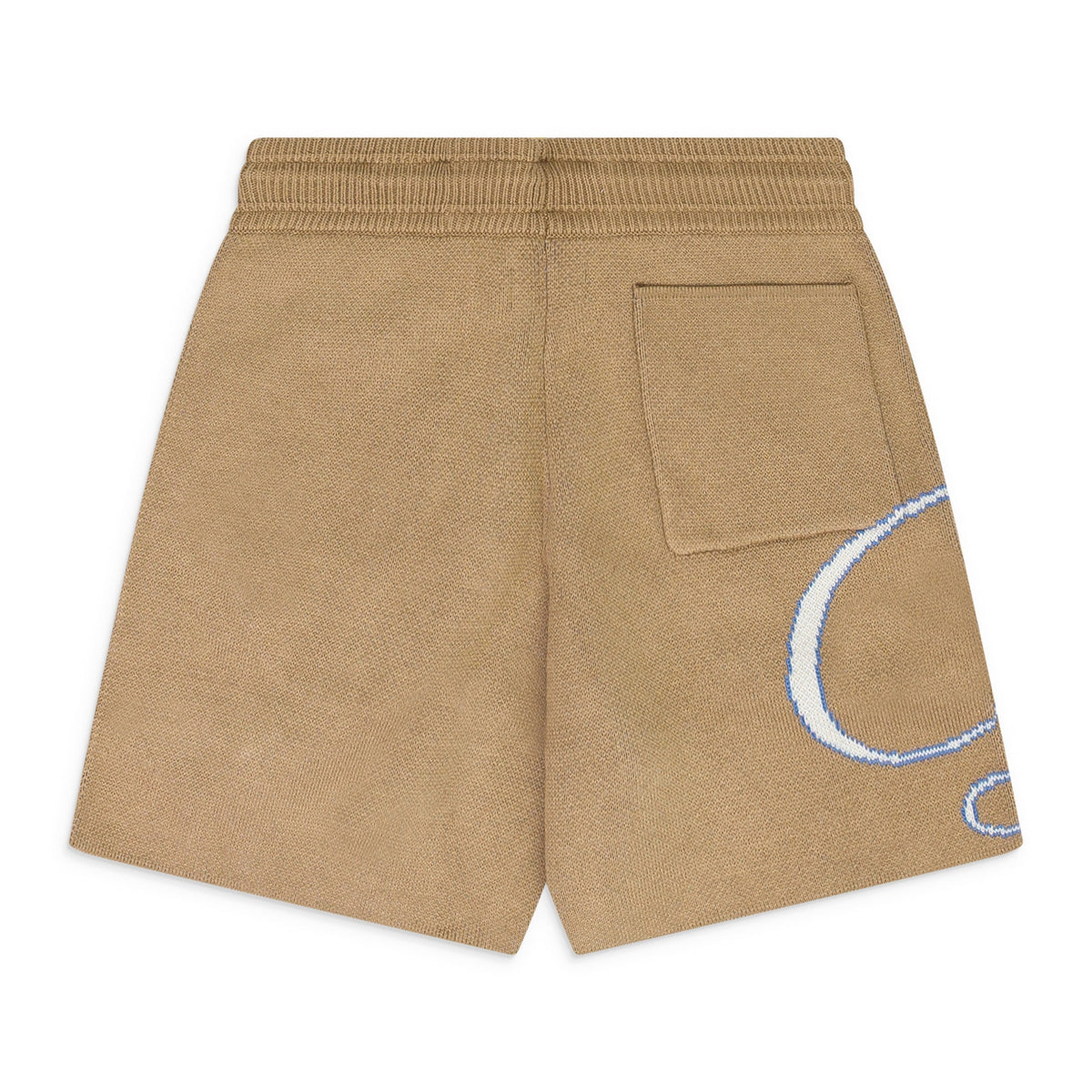 IVORY SCRIPT LOGO KNIT SHORTS
