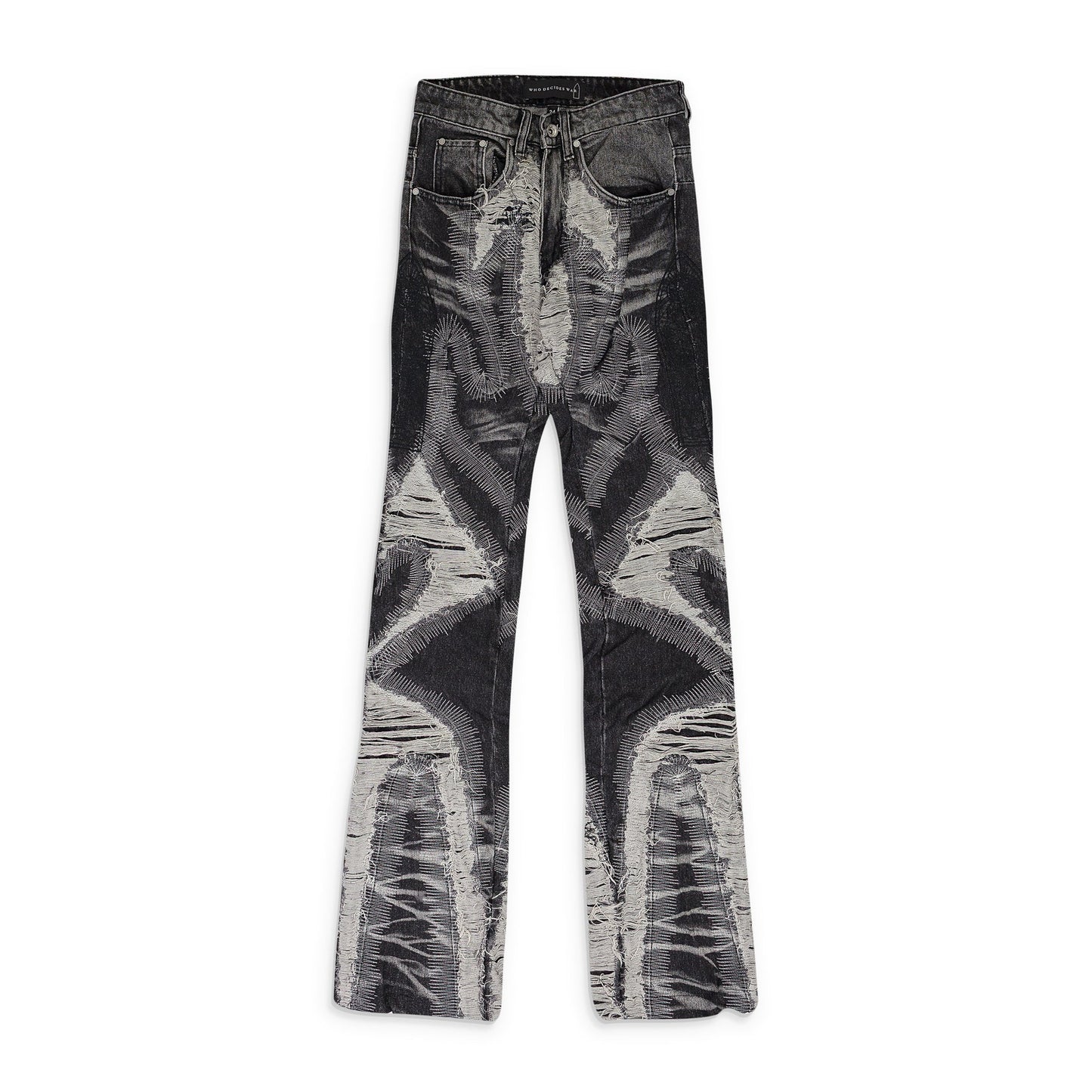BLACK PATH WIDE-LEG JEANS