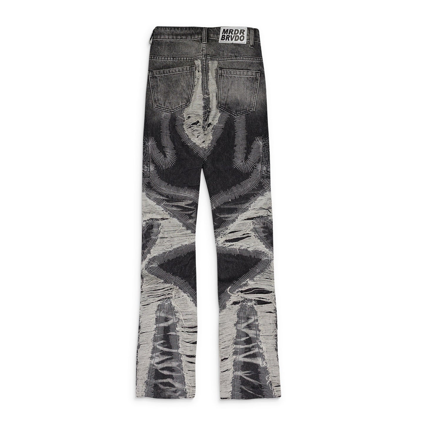BLACK PATH WIDE-LEG JEANS