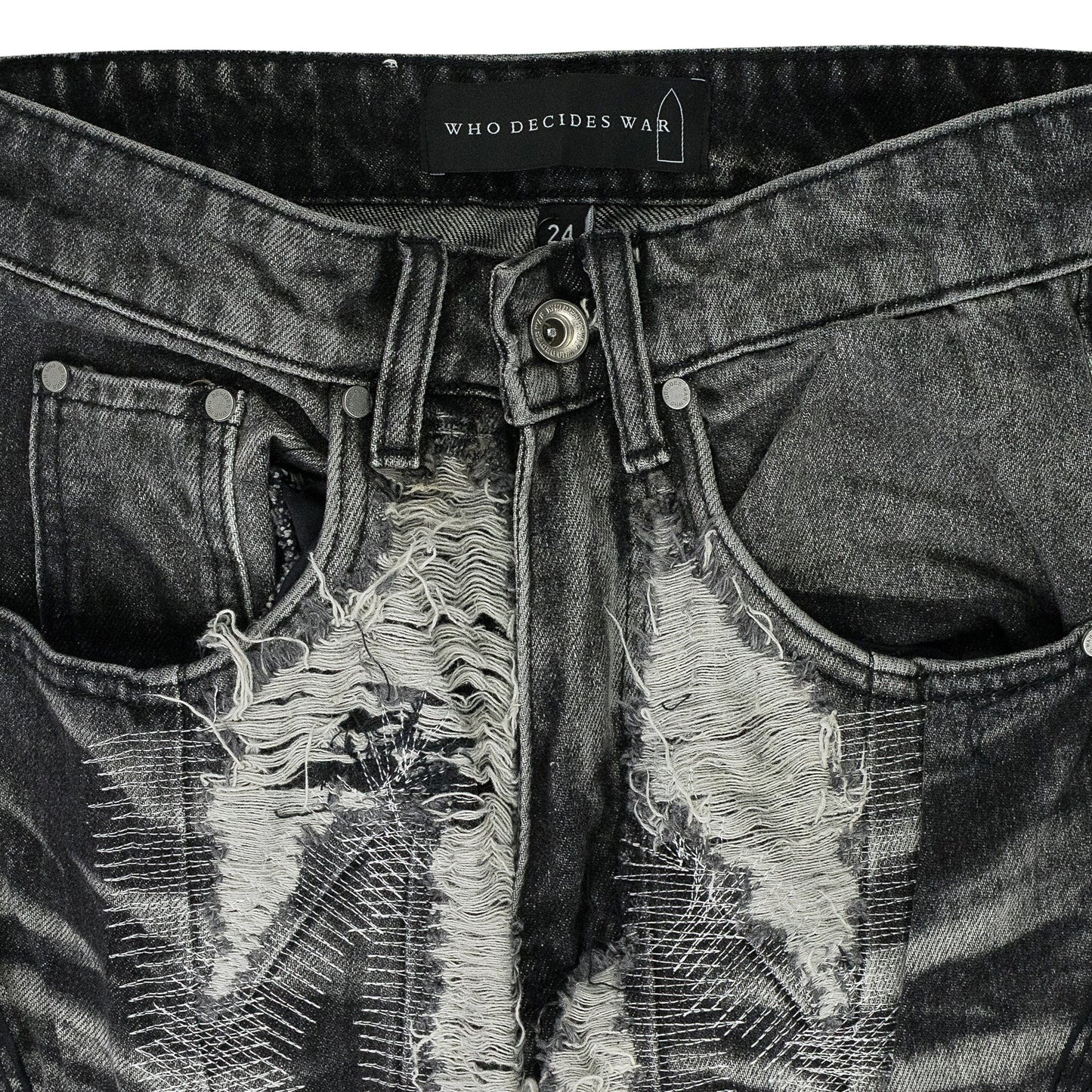 BLACK PATH WIDE-LEG JEANS