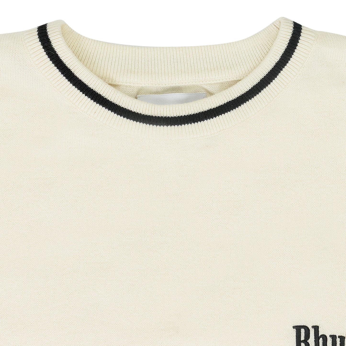IVORY LOGO KNIT T-SHIRT