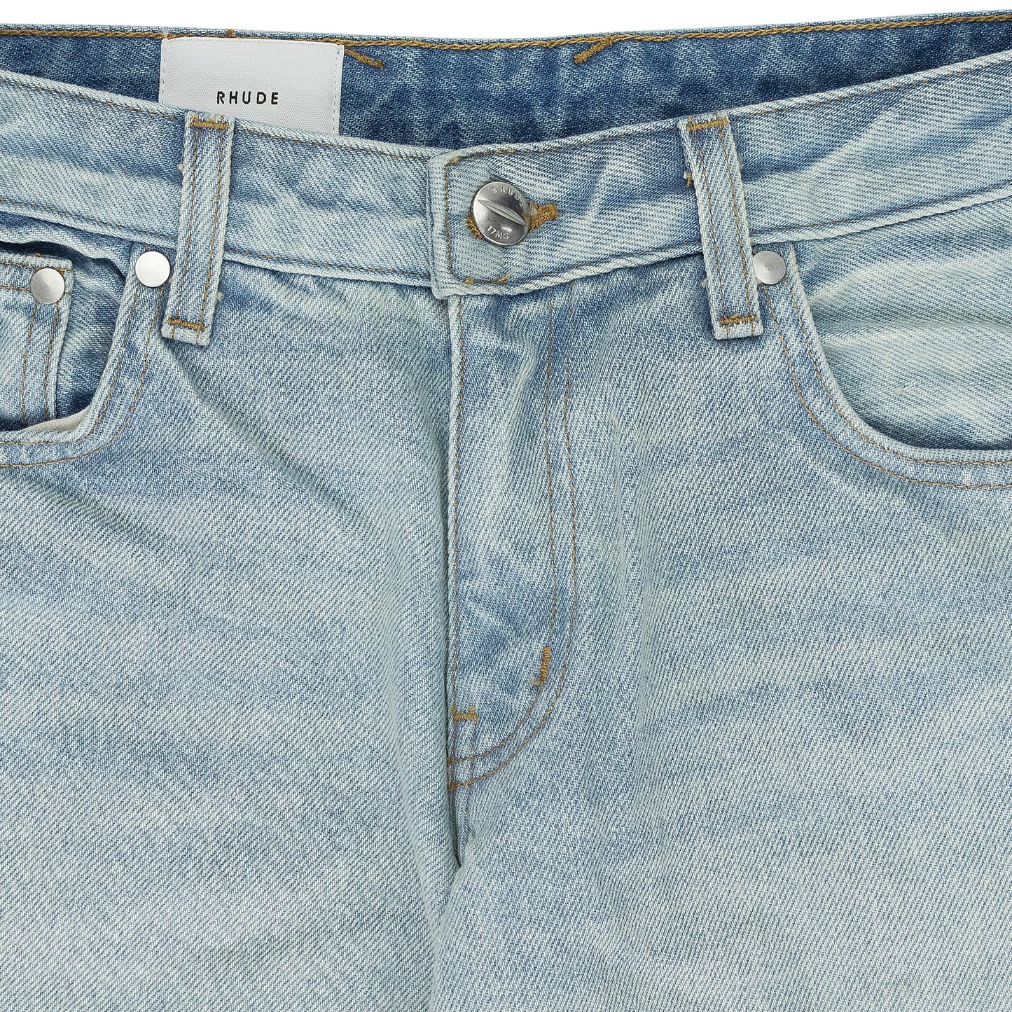 INDIGO LOW-WAIST FLARE DENIM BOOTCUT JEANS
