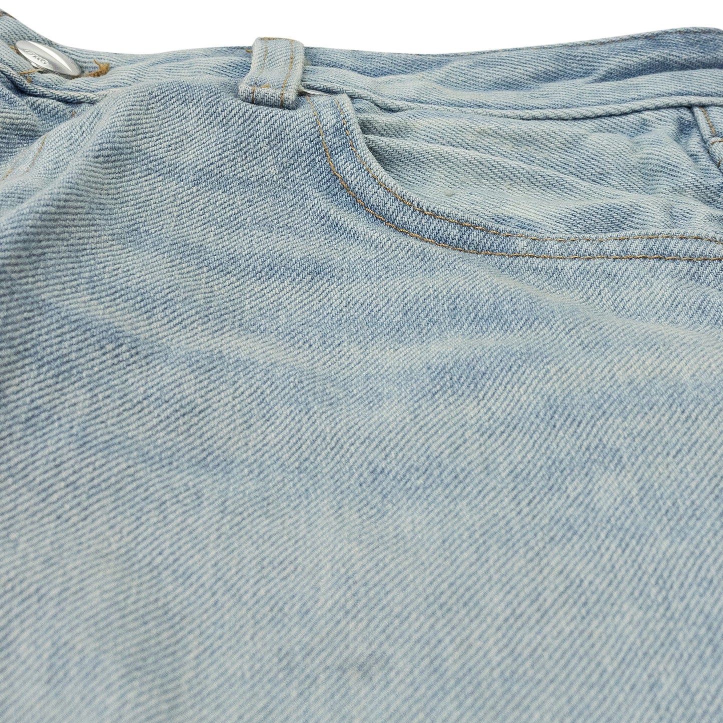 INDIGO LOW-WAIST FLARE DENIM BOOTCUT JEANS