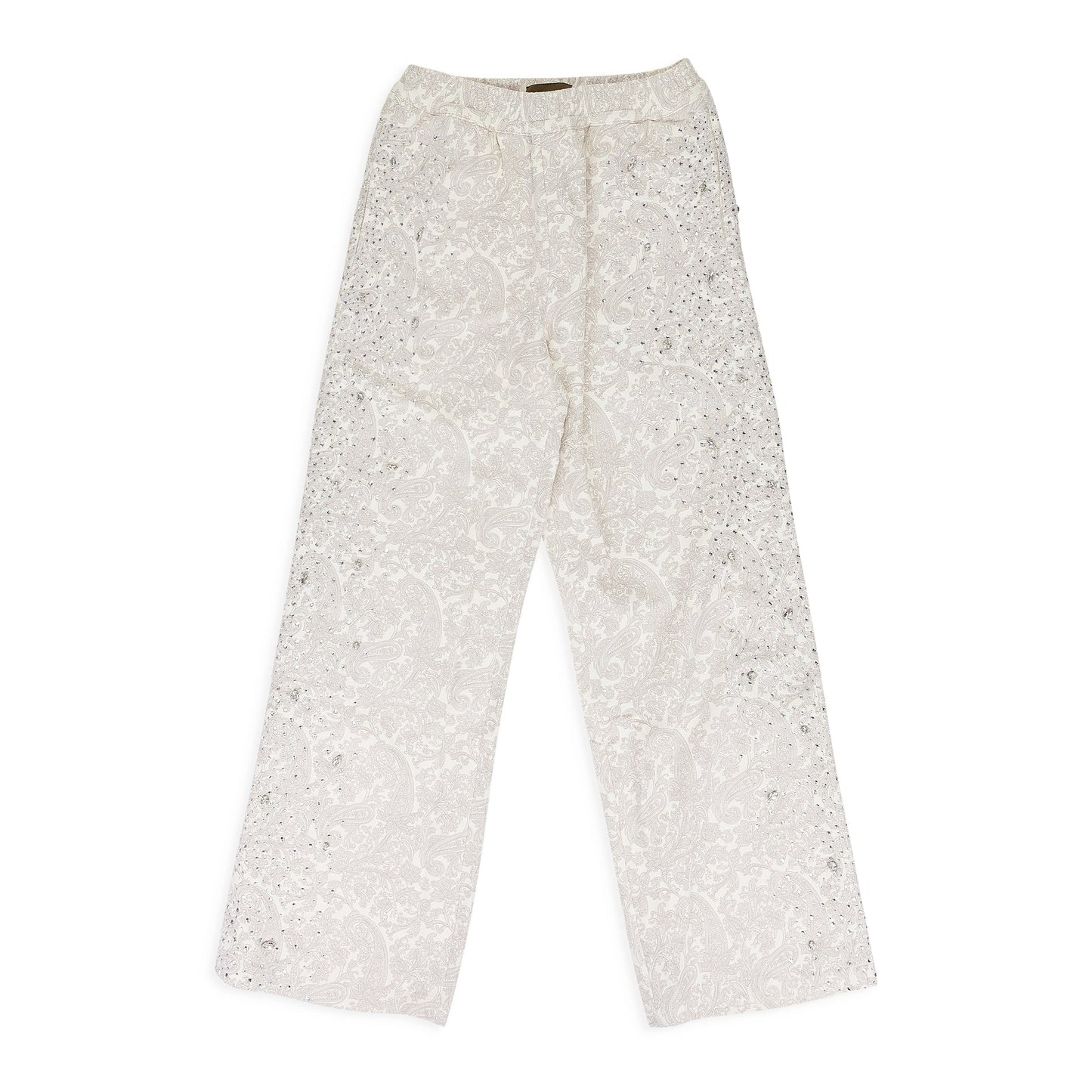 WHITE CASHEW BLOSSOM PEARL SWEATPANTS