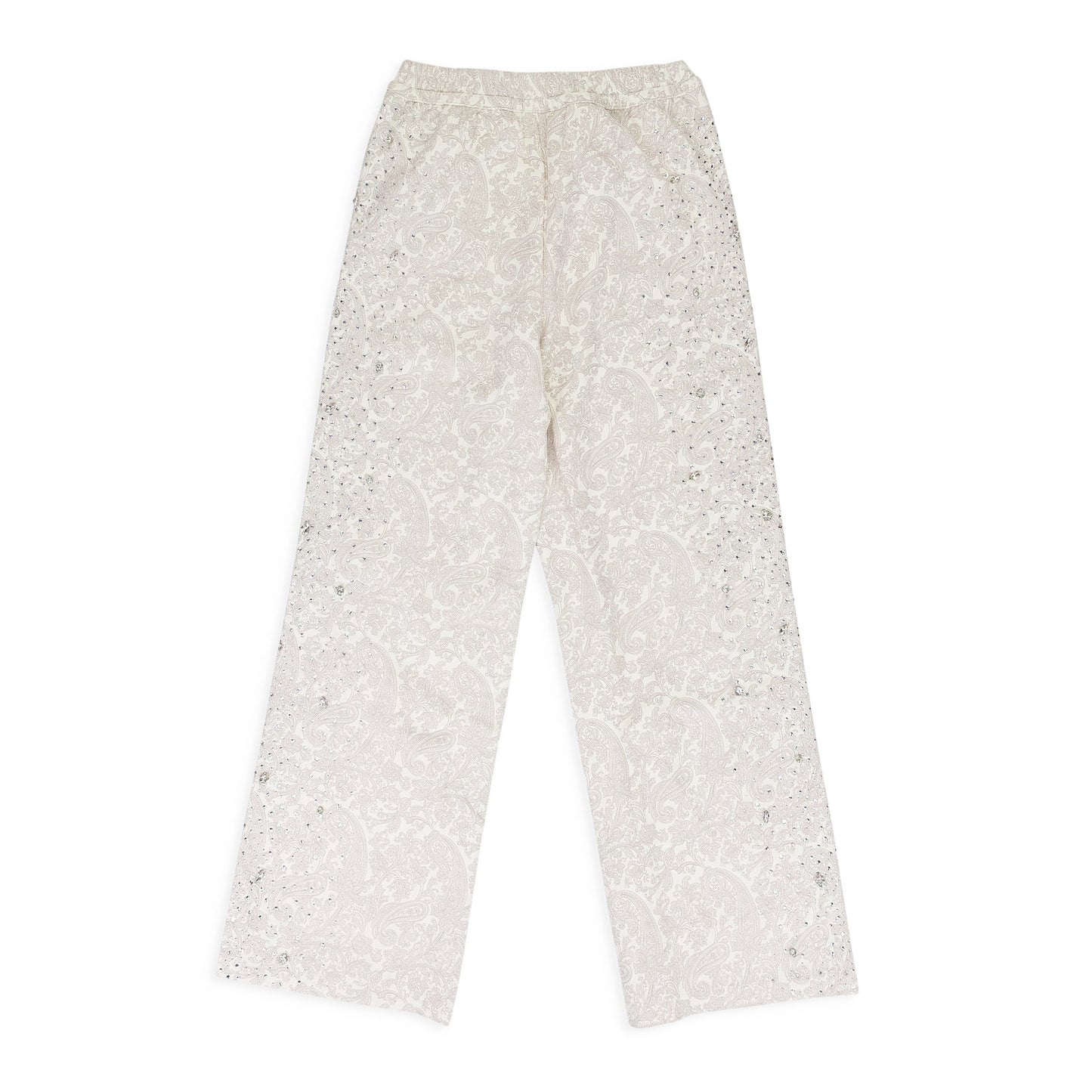 WHITE CASHEW BLOSSOM PEARL SWEATPANTS
