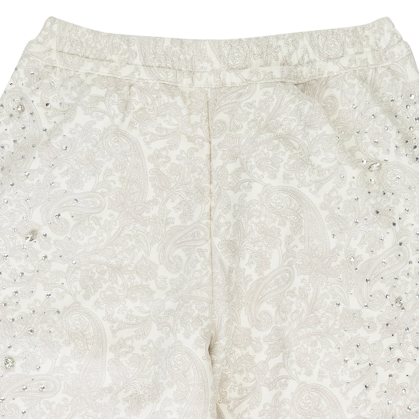 WHITE CASHEW BLOSSOM PEARL SWEATPANTS
