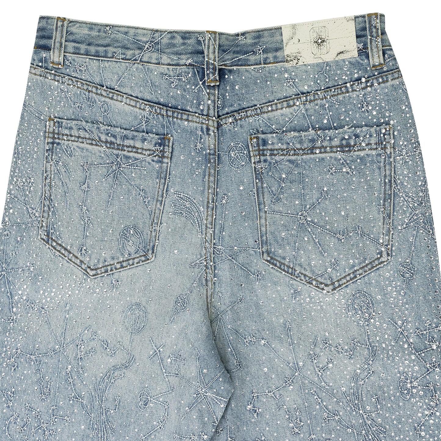 BLUE 20K ZODIAC DIAMOND DENIM