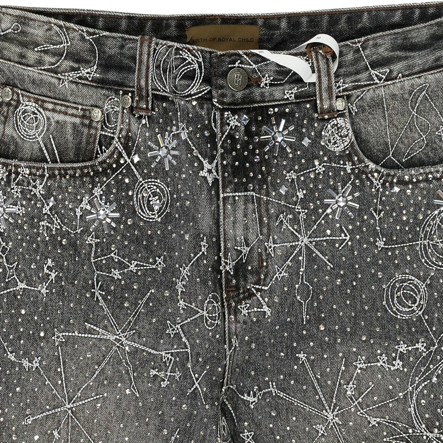 BLACK 20K ZODIAC DIAMOND DENIM