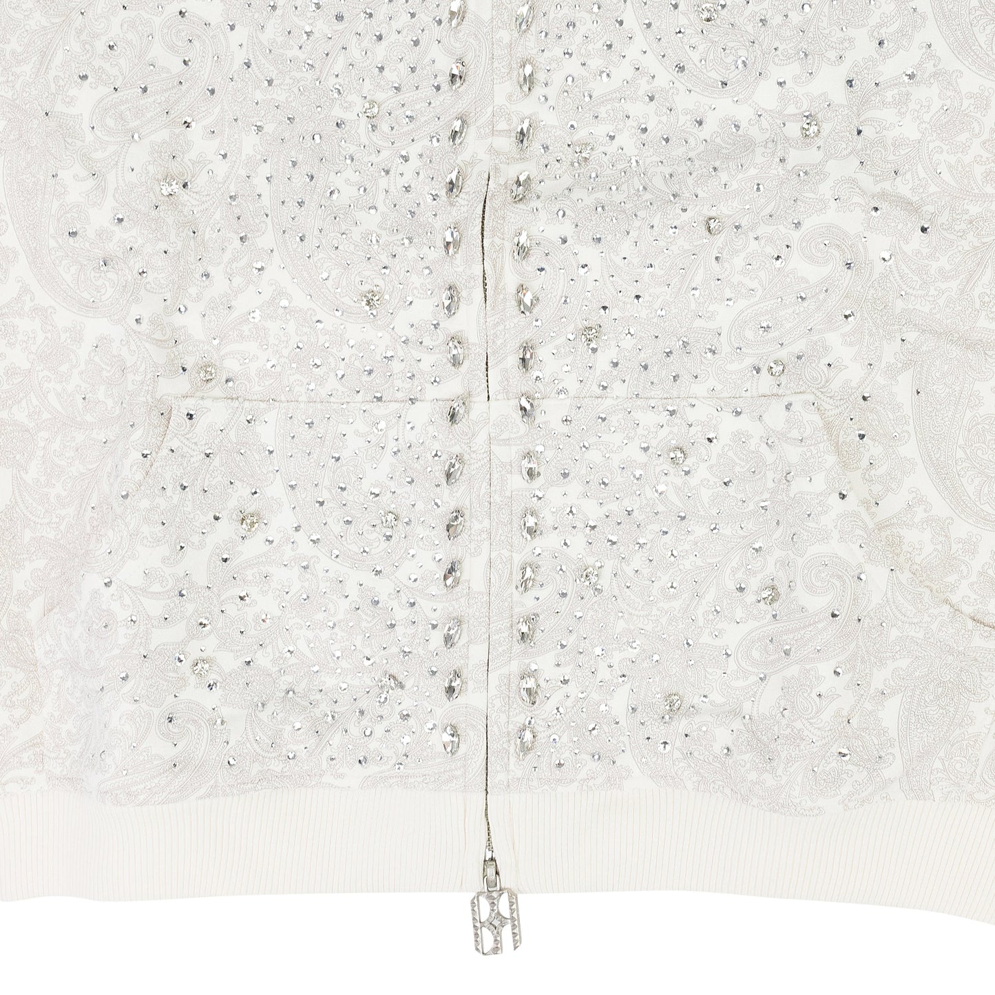 WHITE CASHEW BLOSSOM PEARL HOODIE