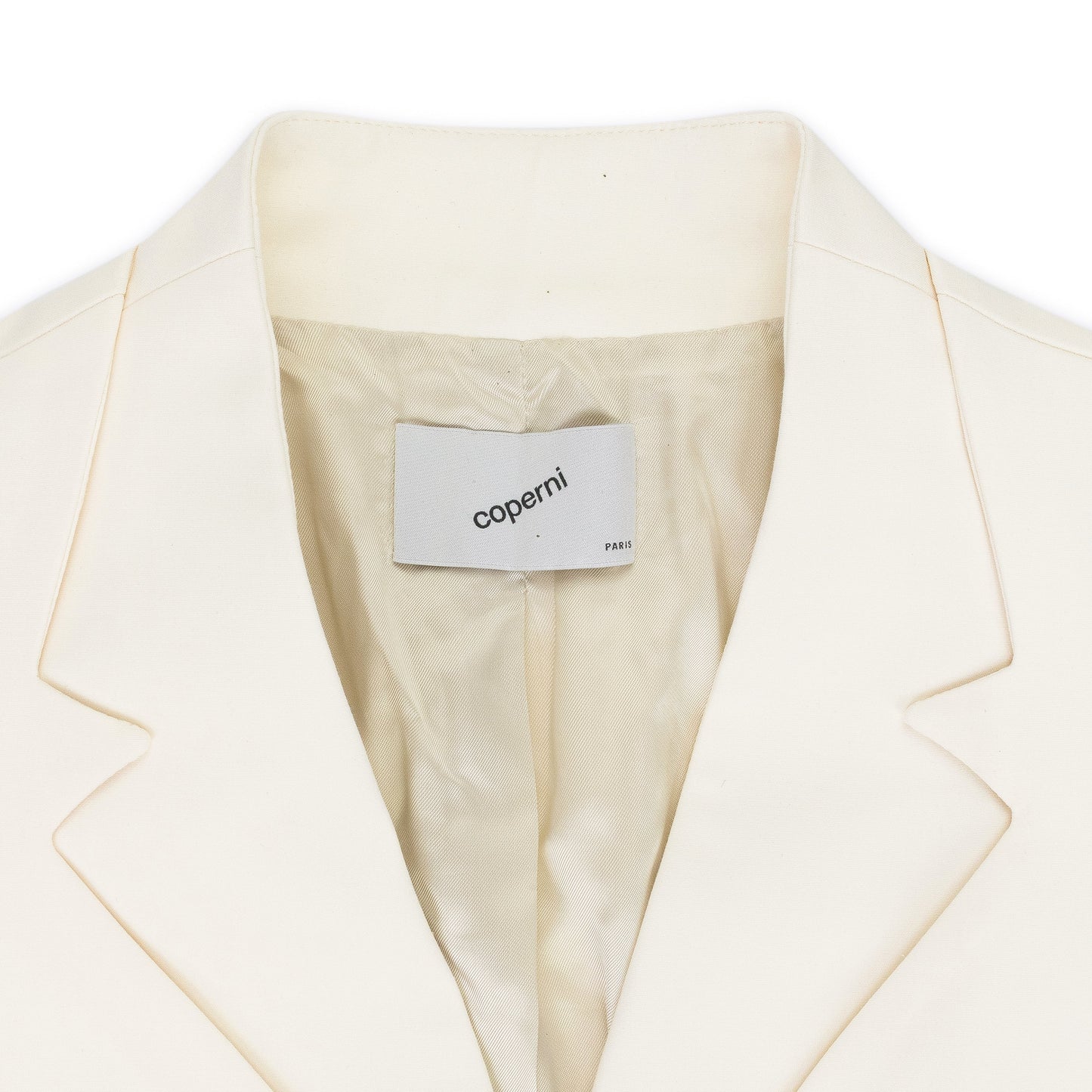 TROMPE LOEIL BELTED TAILORED BLAZER