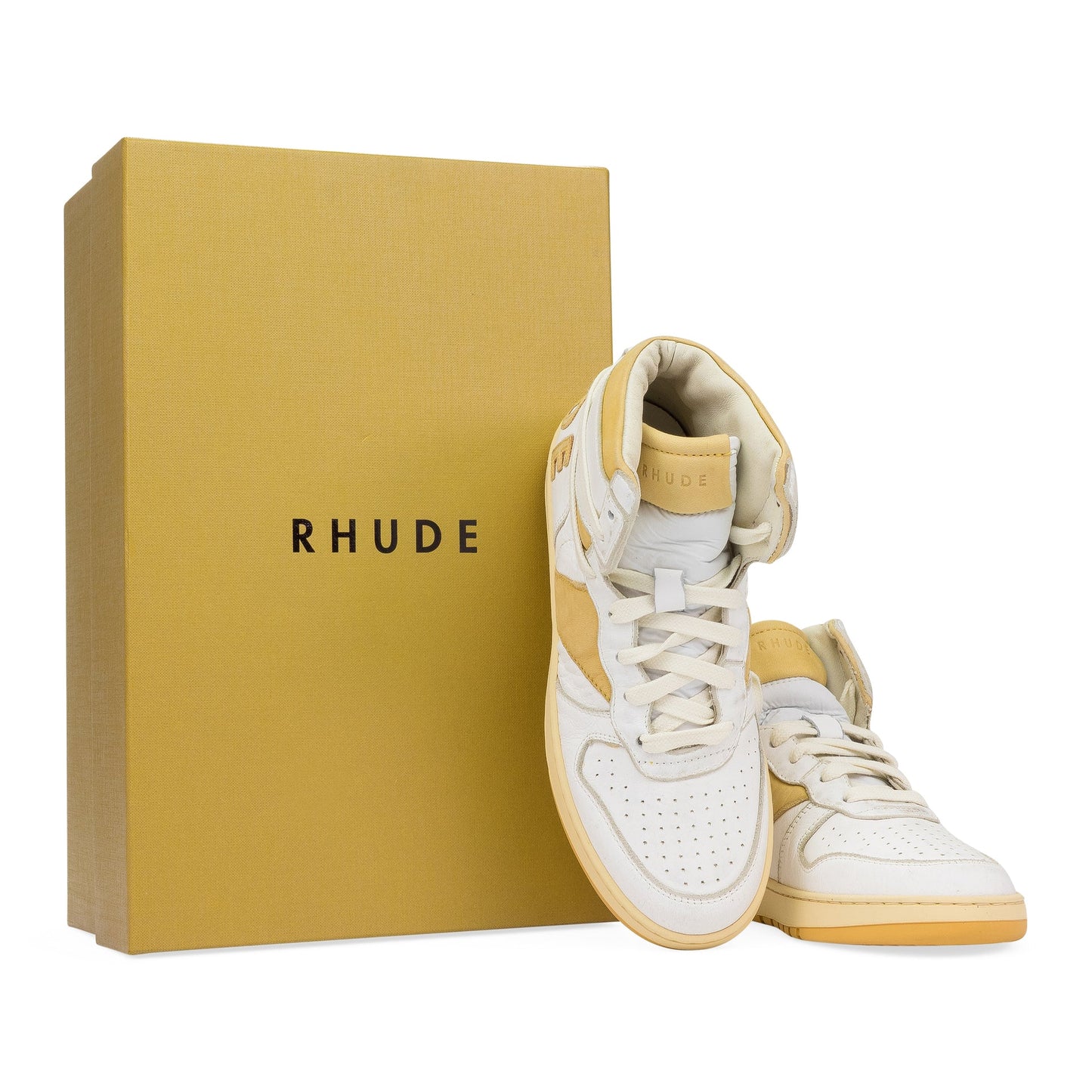 WHITE RHECESS HIGH SNEAKERS