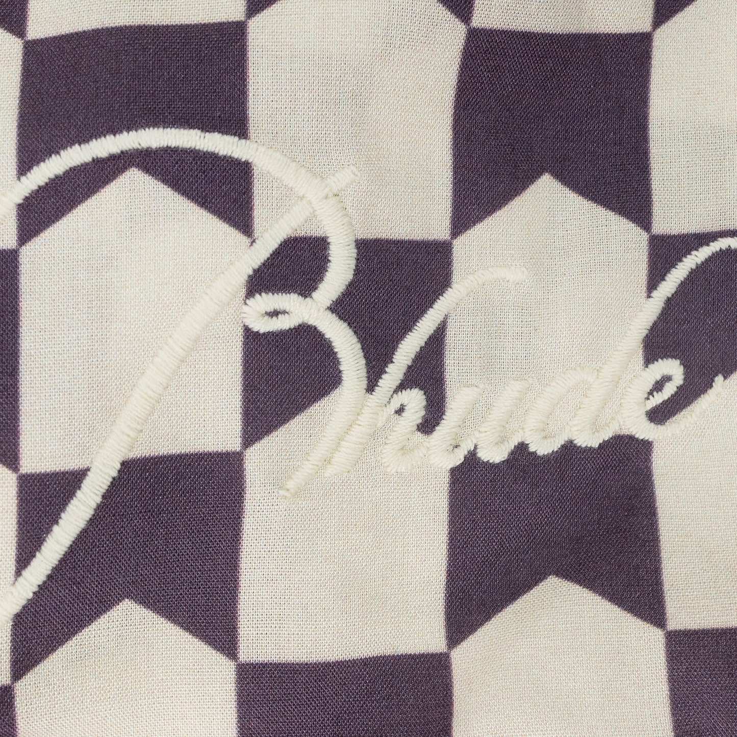 WHITE CHECKERED PJ SHORTS