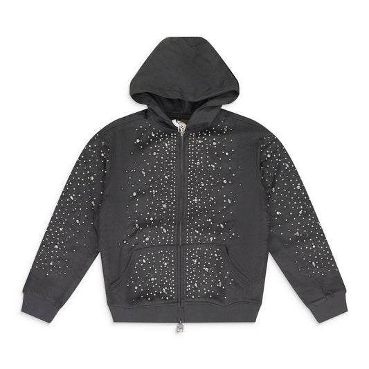 BLACK CASHEW BLOSSOM PEARL HOODIE