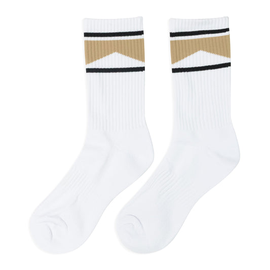 White Chevron Socks