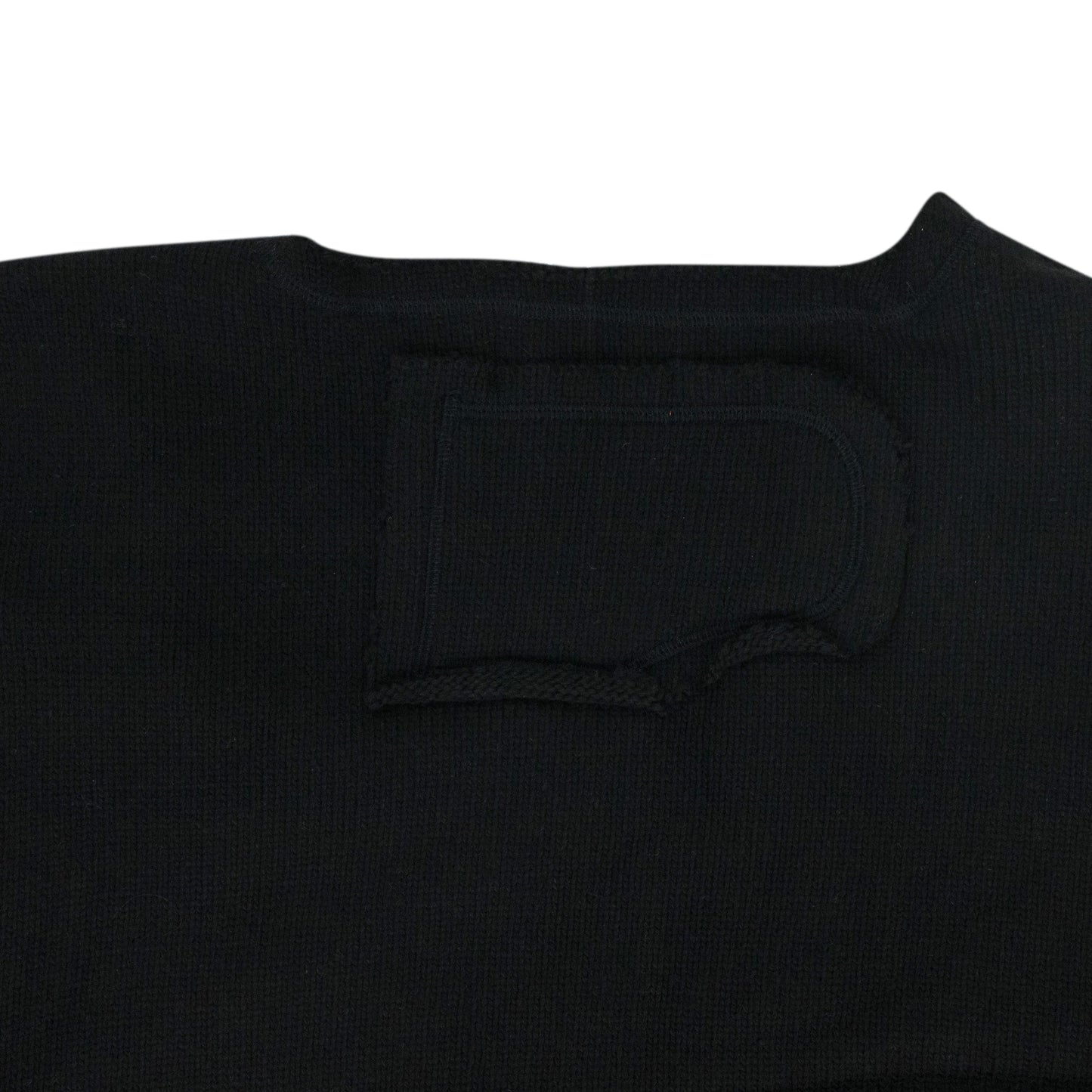 Black Unadorned Sweater Vest
