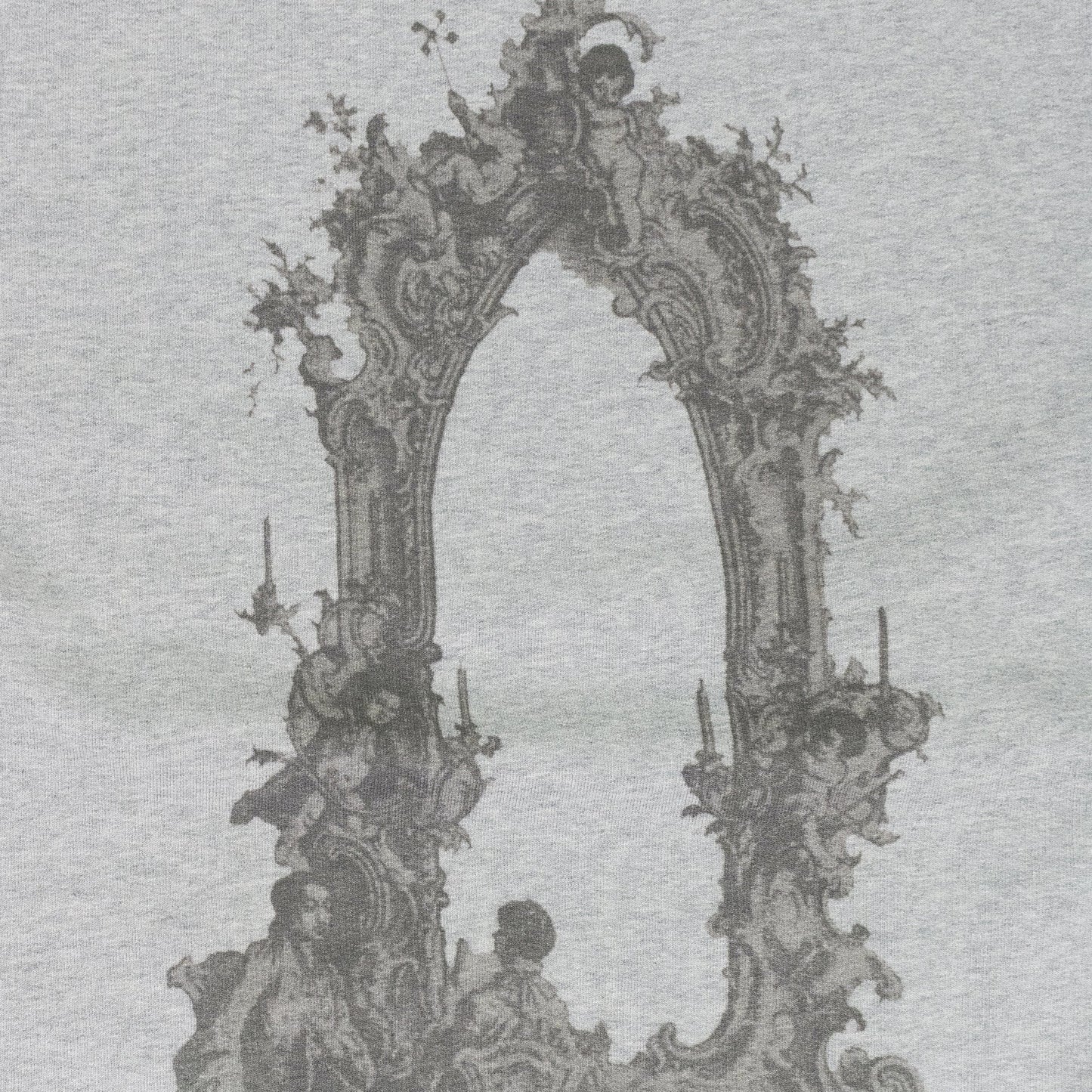 Grey Arc Mirror Pullover Sweater