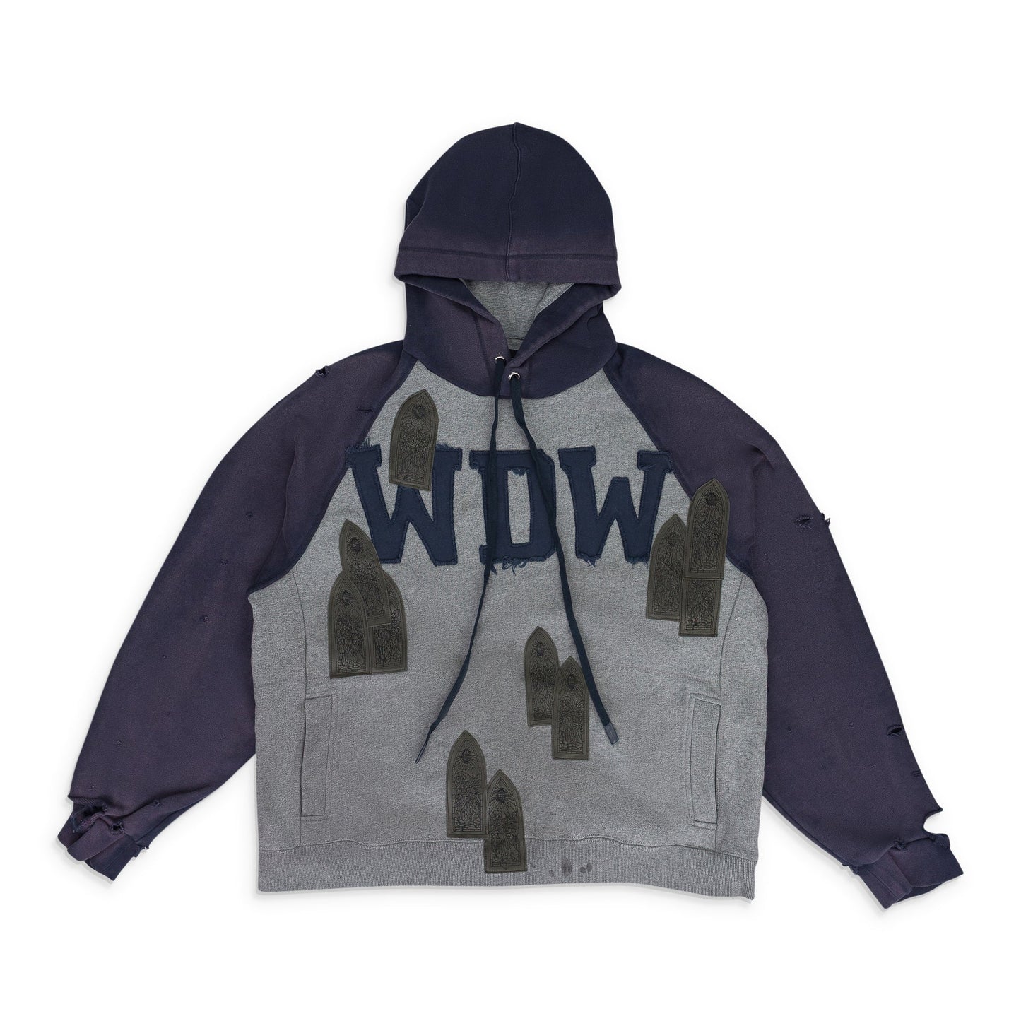 Vintage Gray Faded WDW Pullover Hoodie