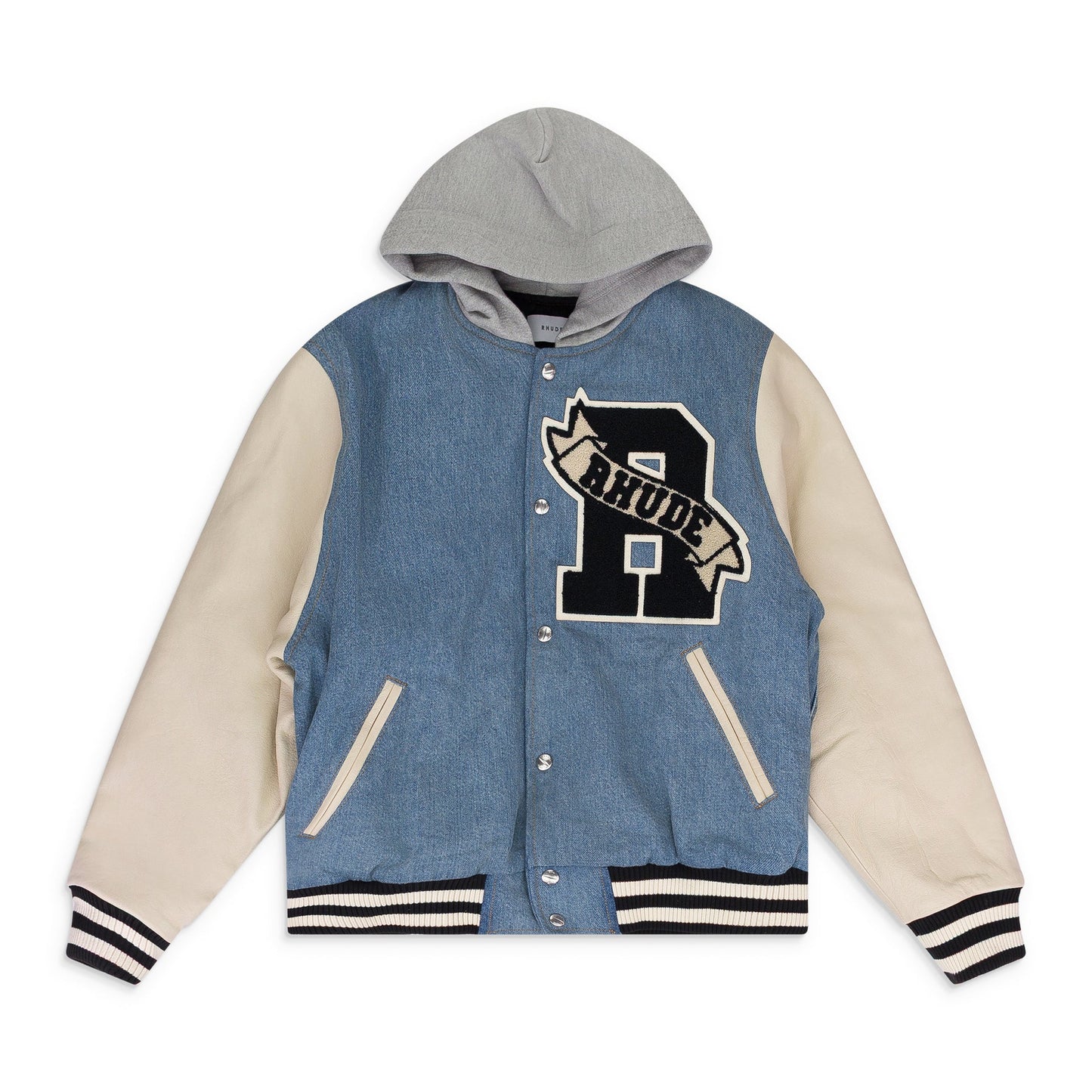 Multicolor Indigo/Cream Varsity Jacket