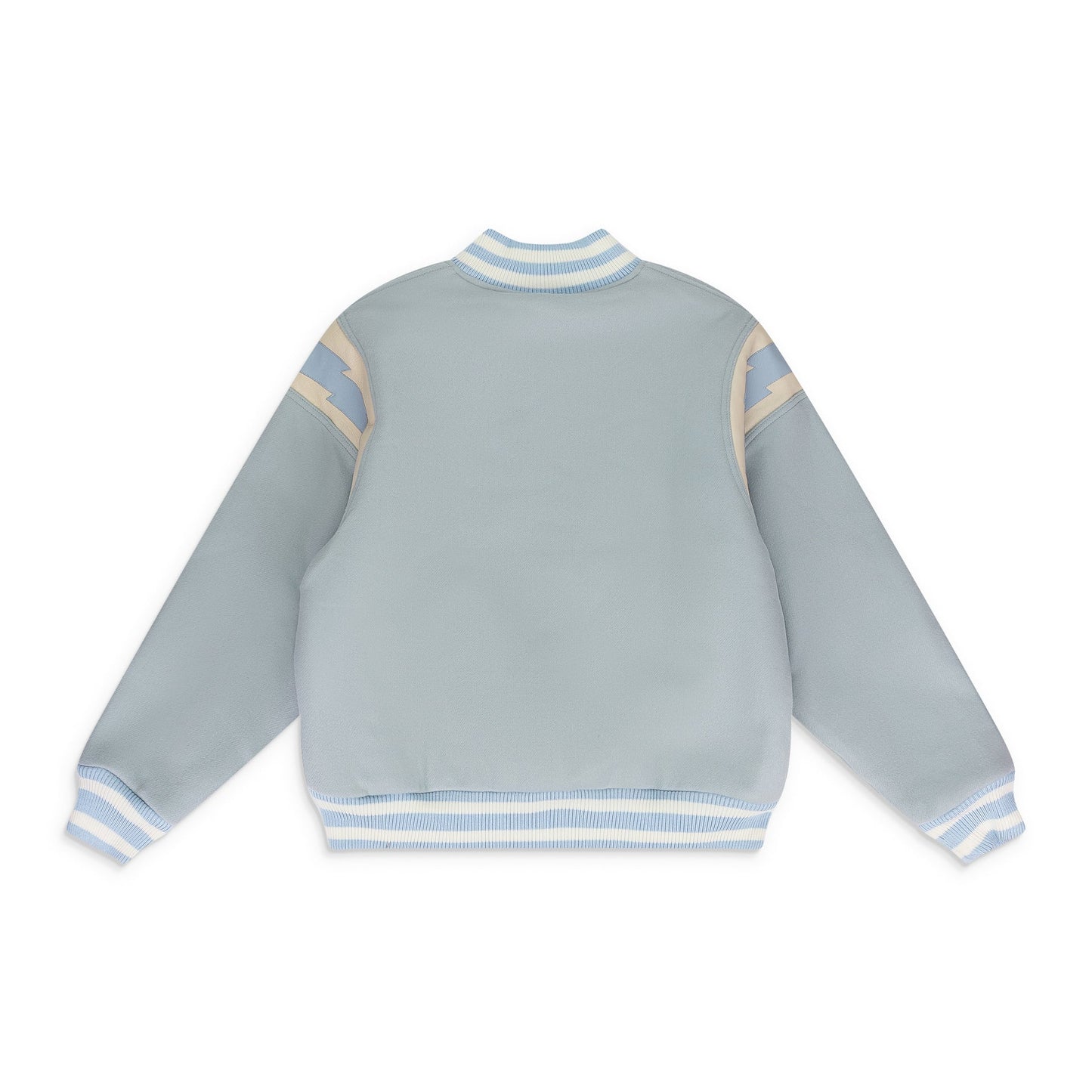 Mint Wool Lightning Varsity Jacket