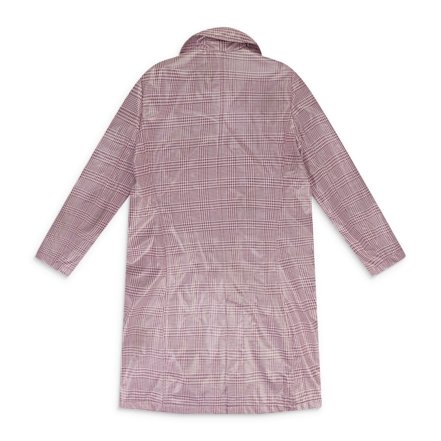 Pink Plaid Vinyl Trenchcoat
