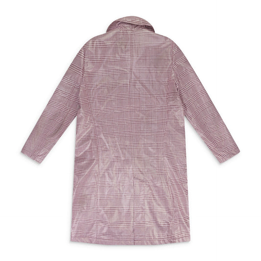 Pink Plaid Vinyl Trenchcoat