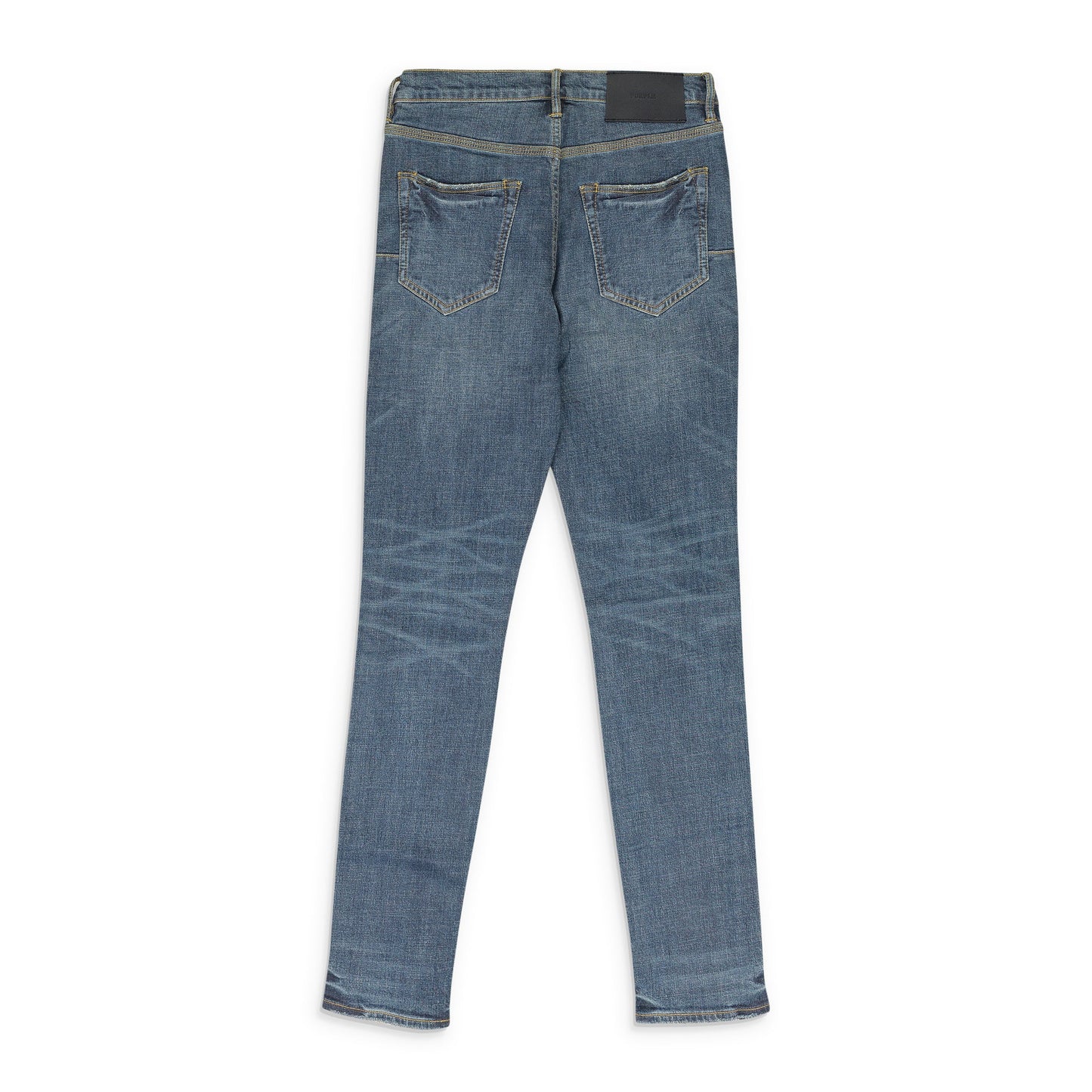 Blue Skinny Vintage Coated Denim