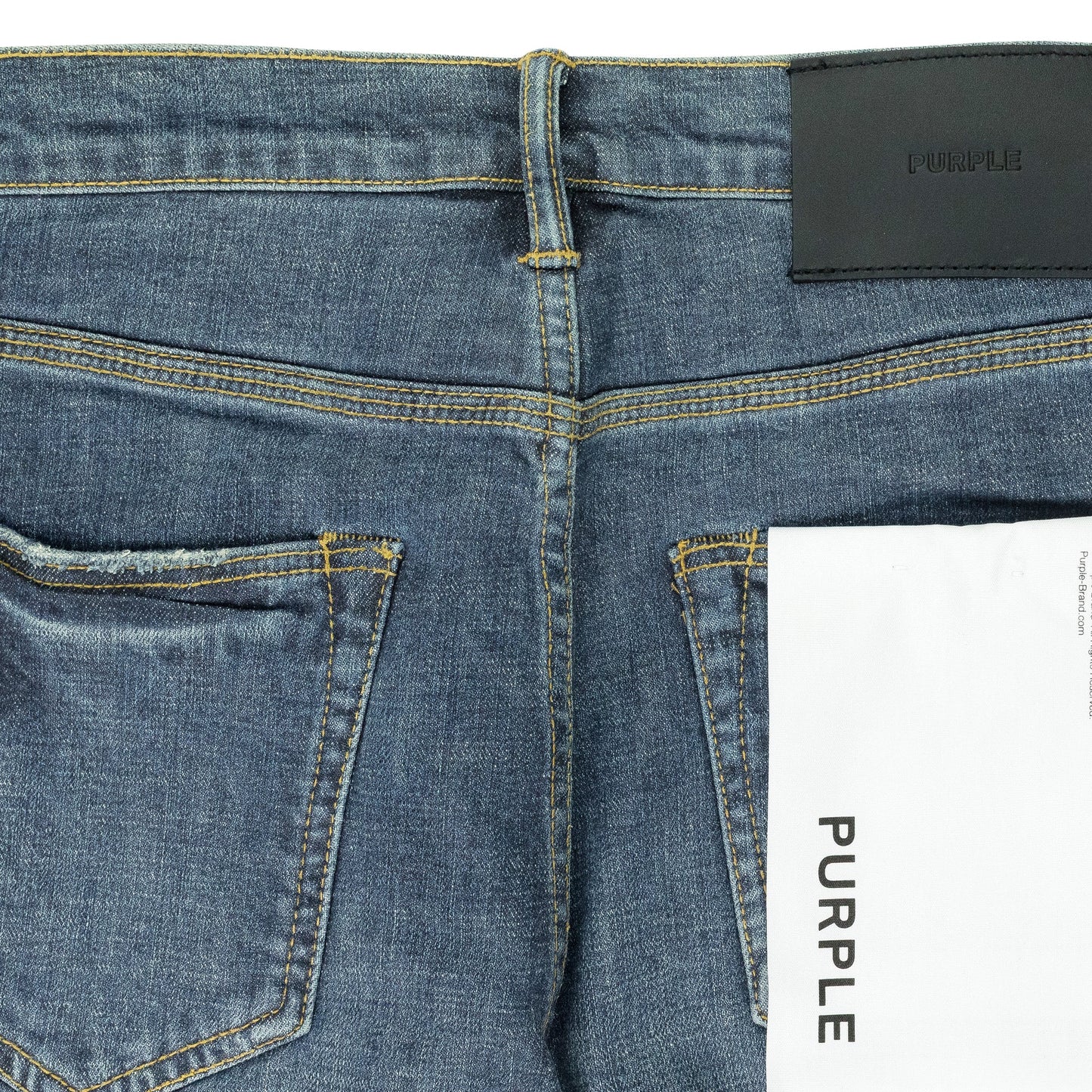 Blue Skinny Vintage Coated Denim