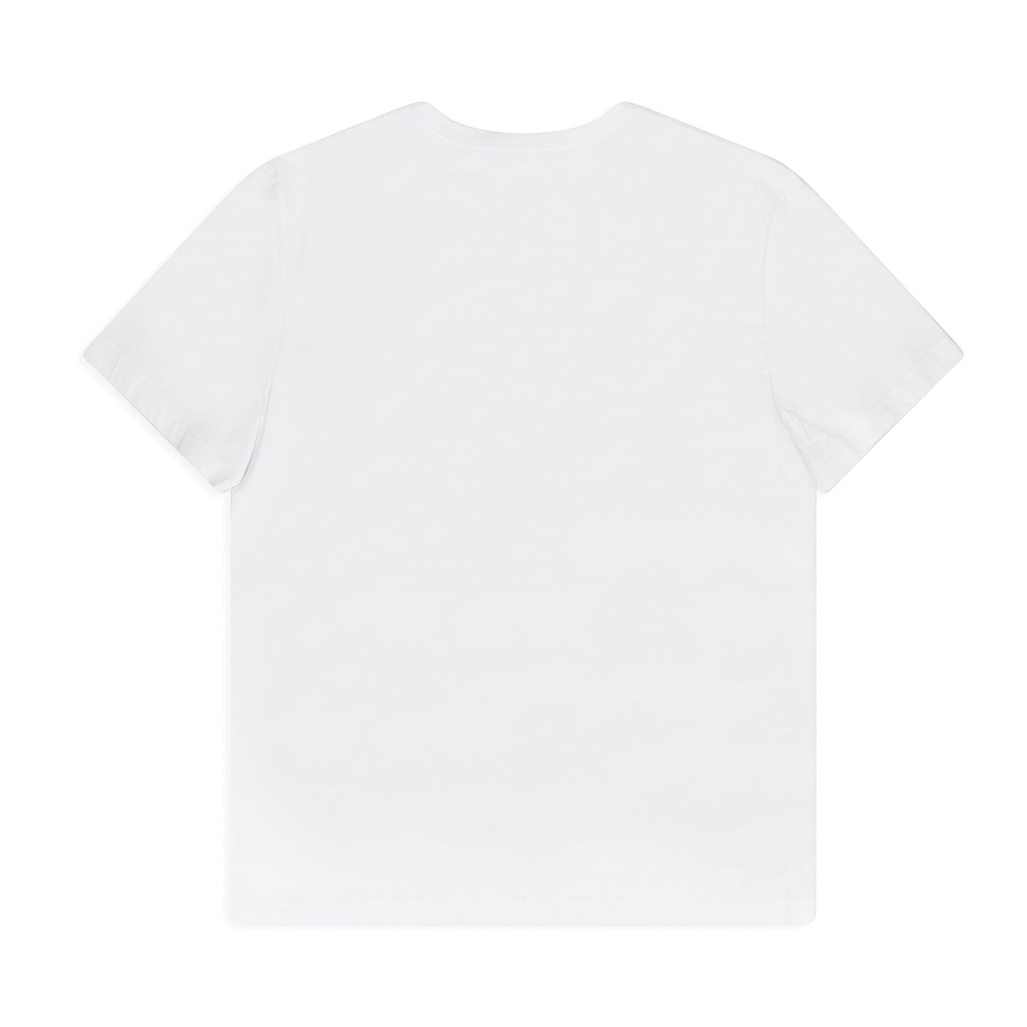 WHITE CLEAN JERSEY SHORT SLEEVE T-SHIRT