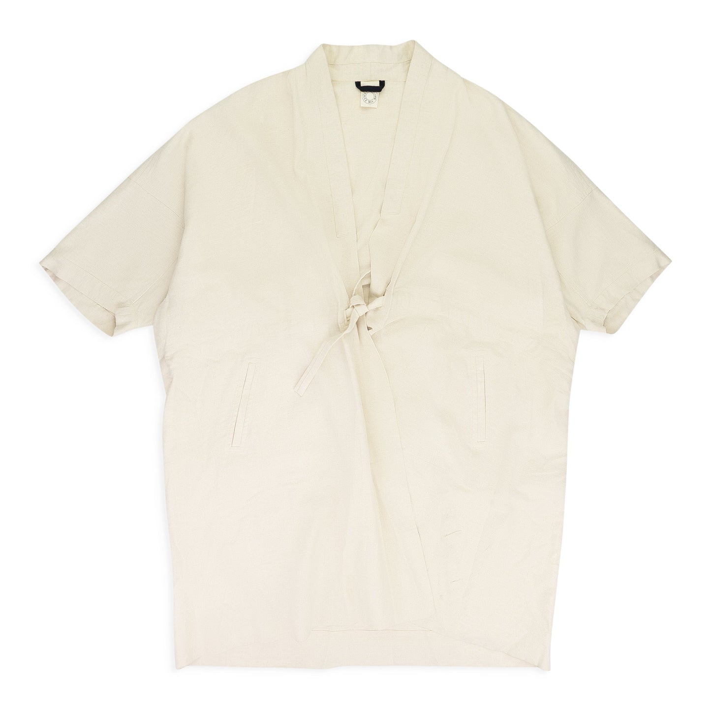 Cream Wide-Fit Kimono With Belt