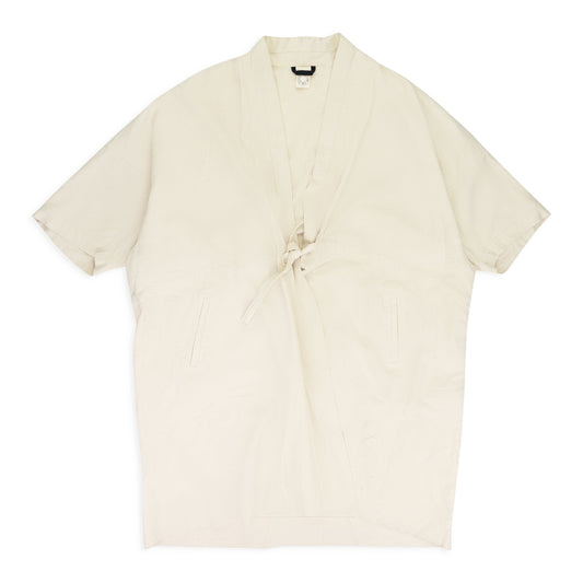Cream Wide-Fit Kimono With Belt
