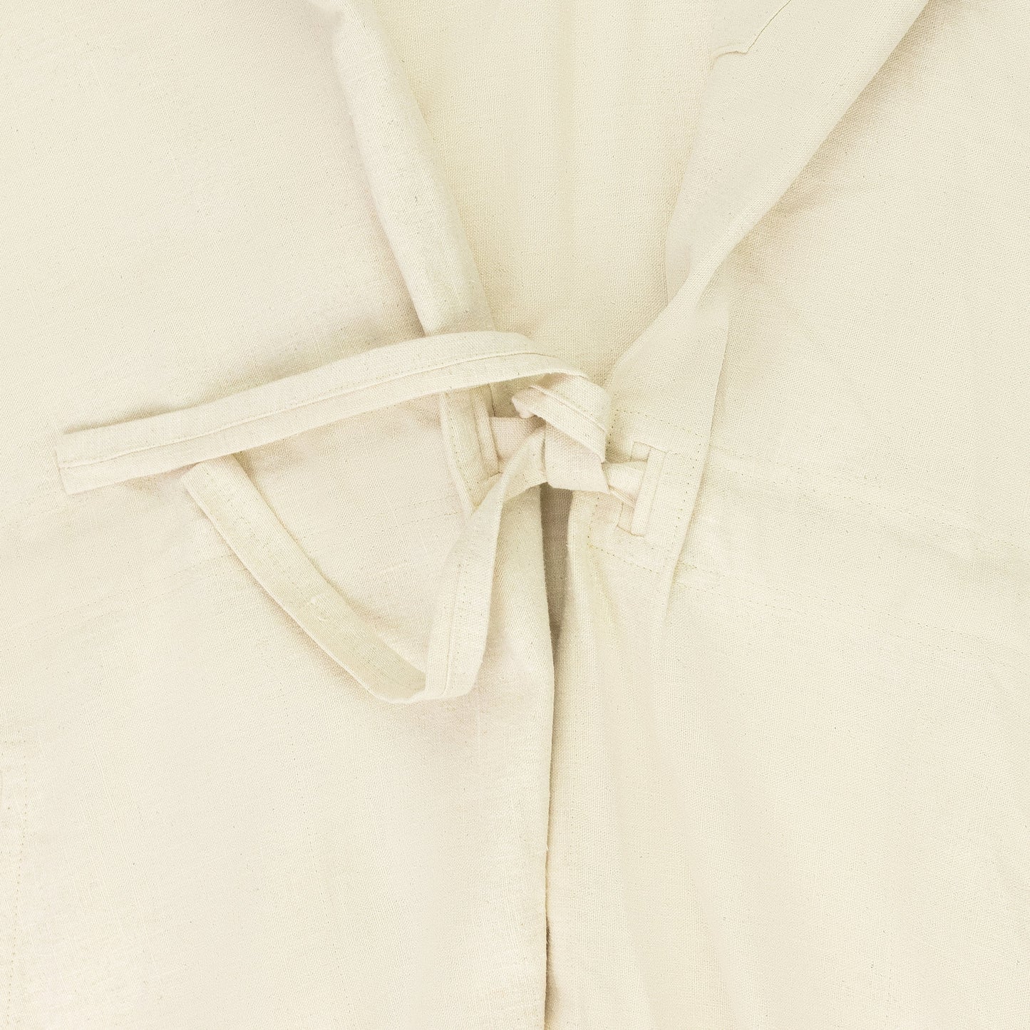 Cream Wide-Fit Kimono With Belt