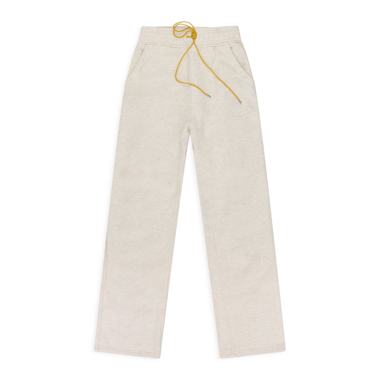 Cream Script Logo Sweatpant