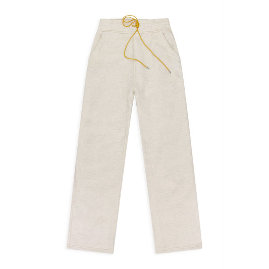 Cream Script Logo Sweatpant