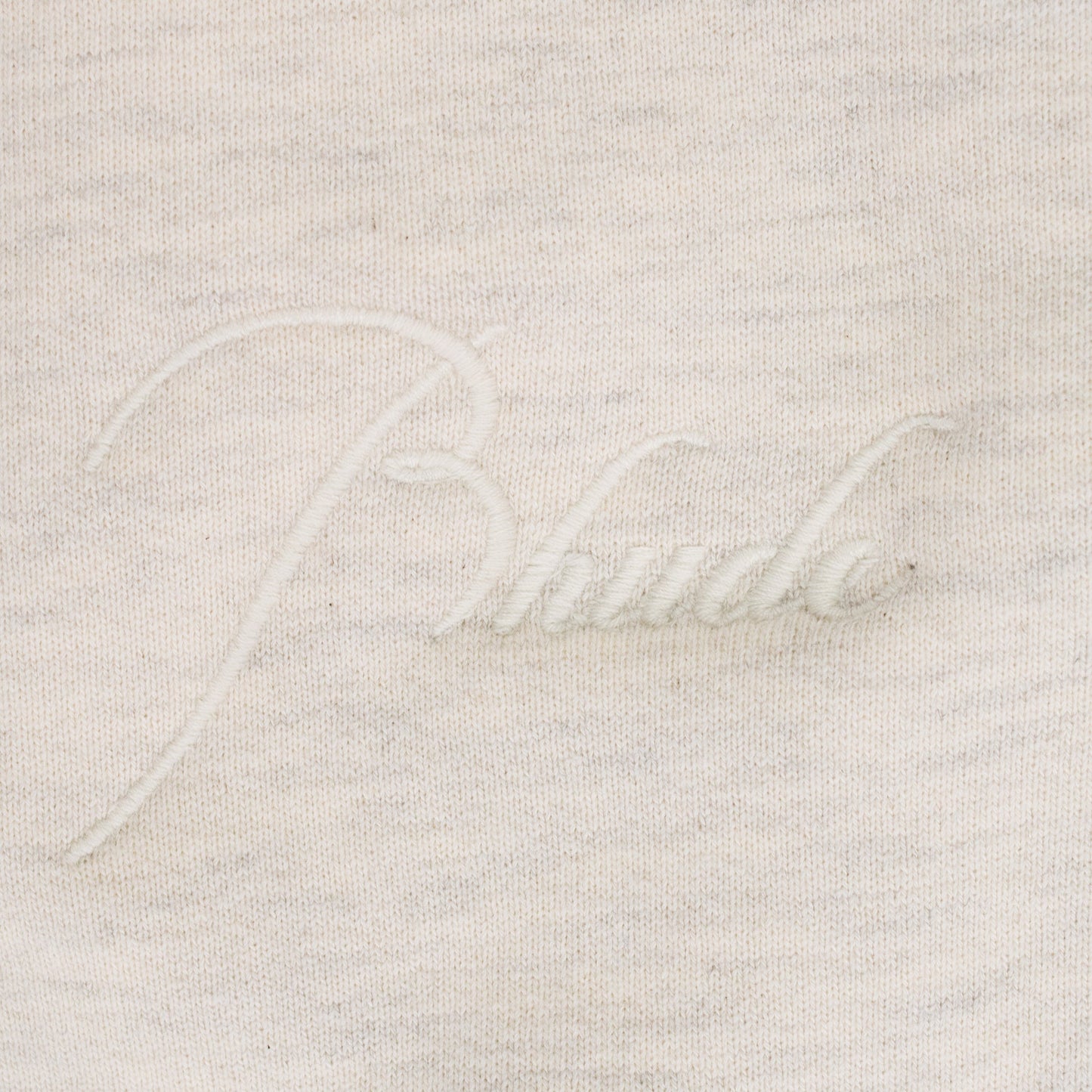 Cream Script Logo Sweatpant