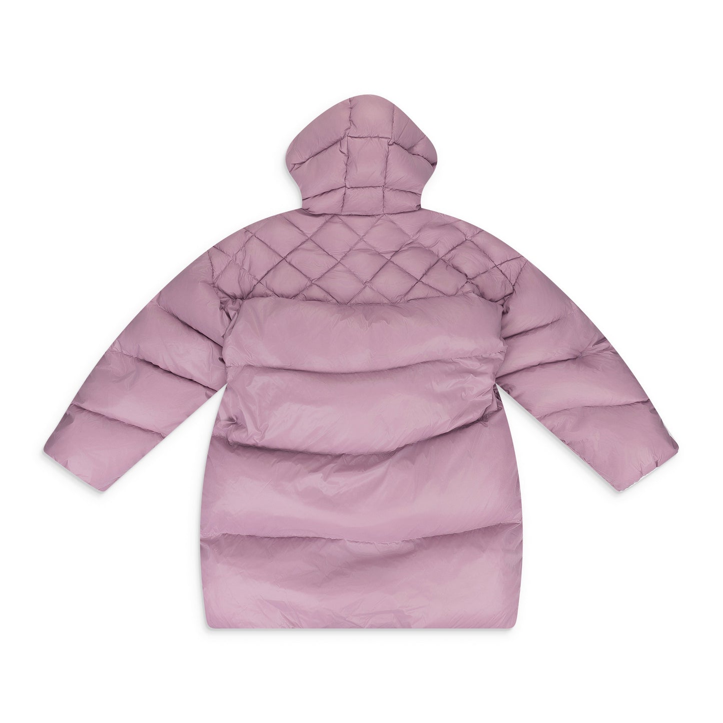 Pink Long Belted Puffer