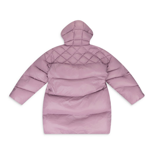 Pink Long Belted Puffer