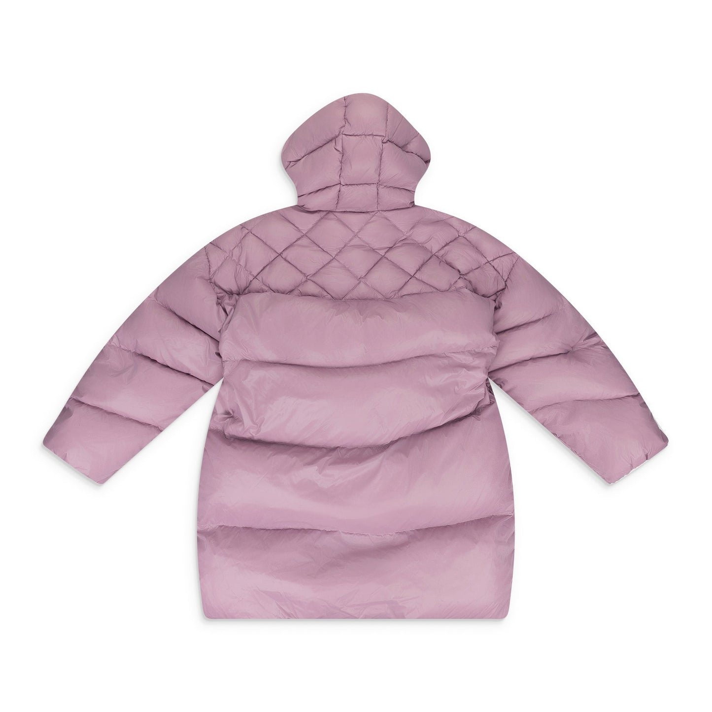 Pink Long Belted Puffer