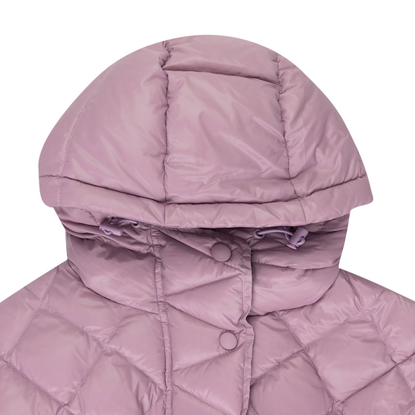 Pink Long Belted Puffer
