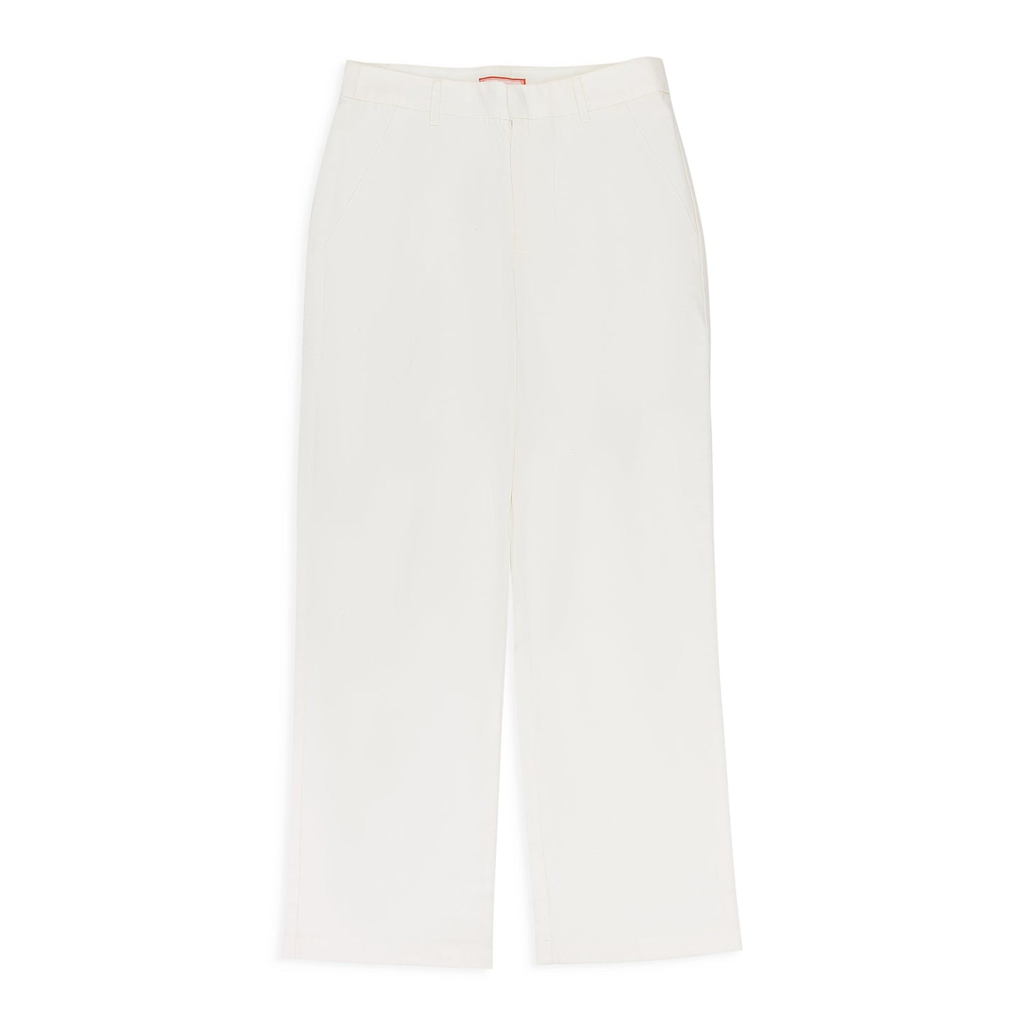 White Full Leg Trouser