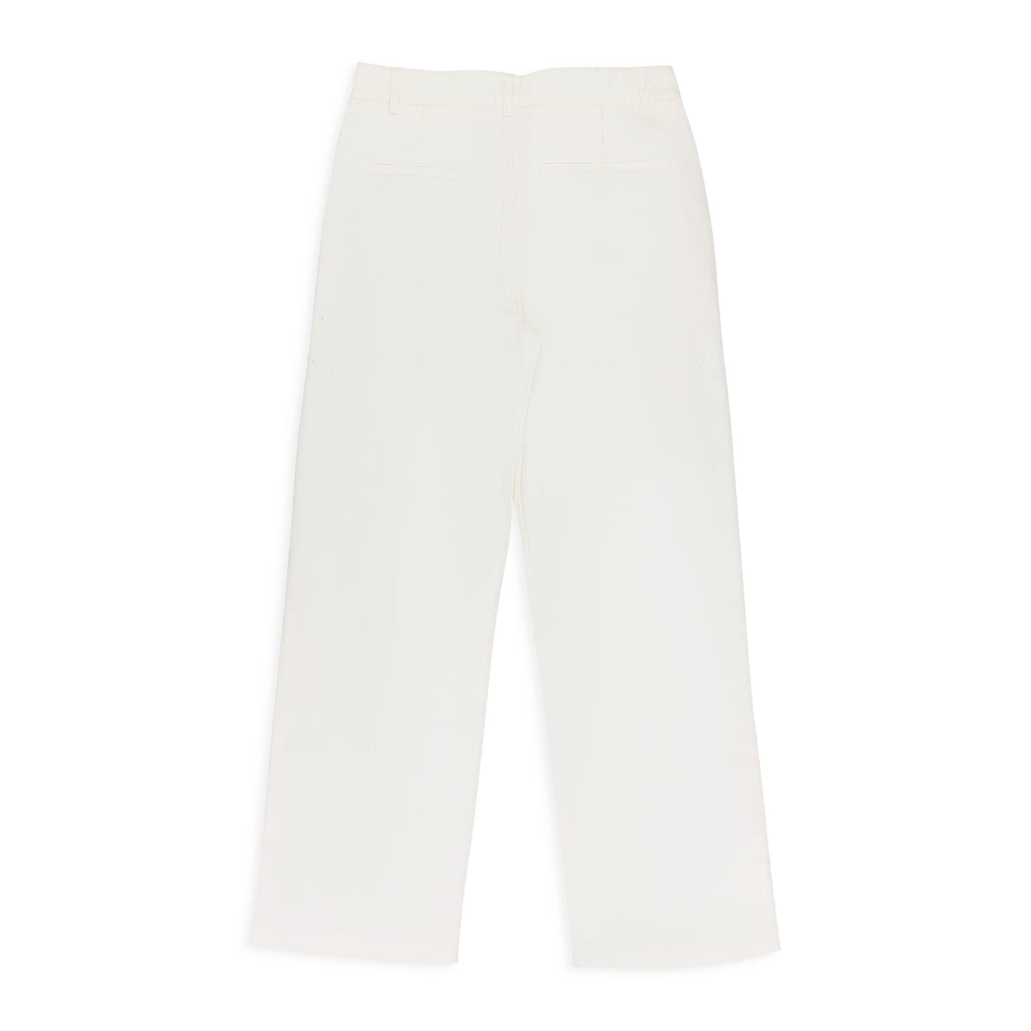White Full Leg Trouser