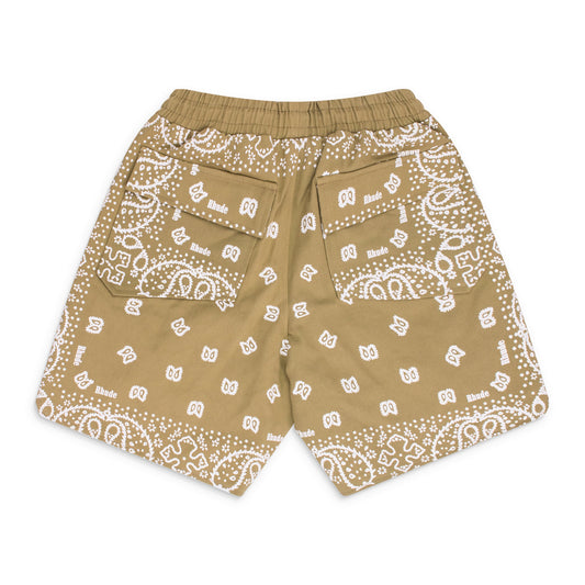 Khaki Rhude Bandana Shorts