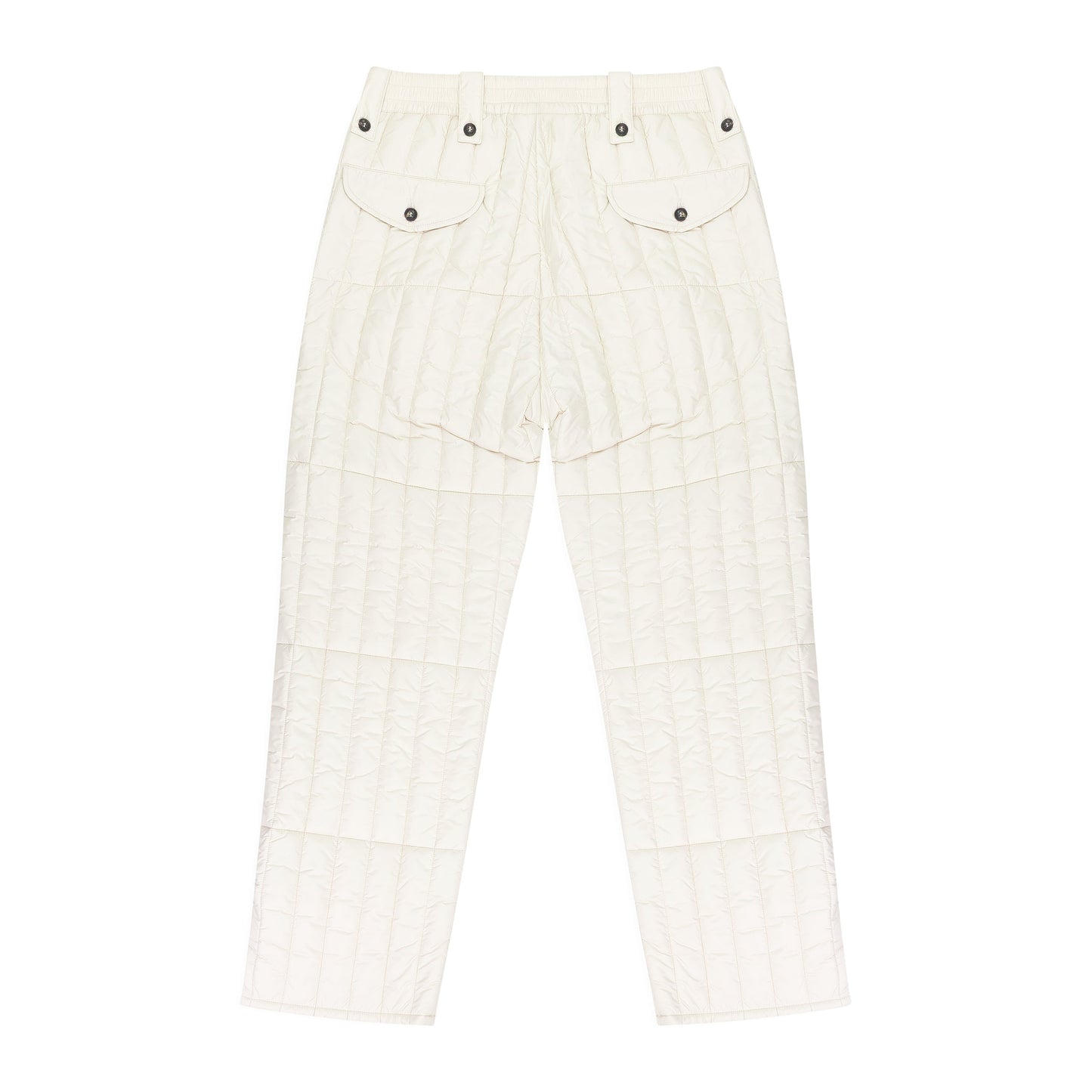 WHITE WOOLRICH FILLED PANTS