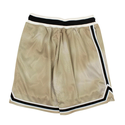 Gold Tie Dye Mesh Basketball Shorts