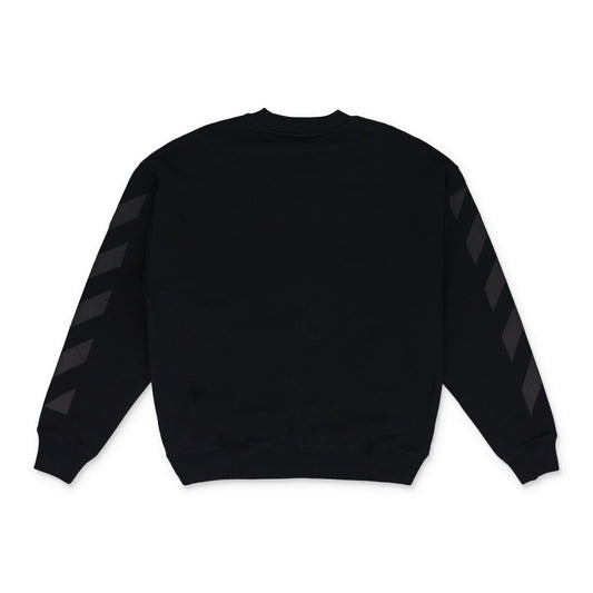 Black Cornely Diagonal Crewneck