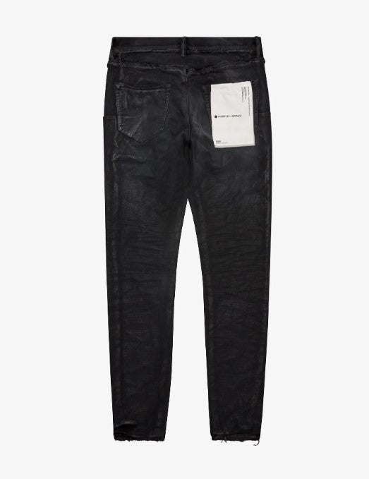 Black Inside Out Frayed Skinny Jeans