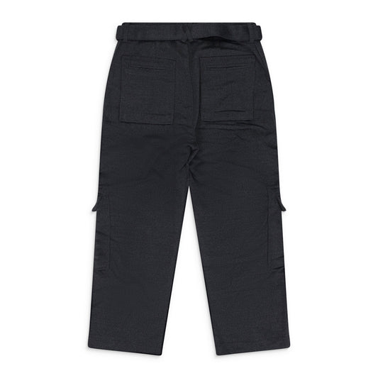 Grey Wool Tie Knot Pant