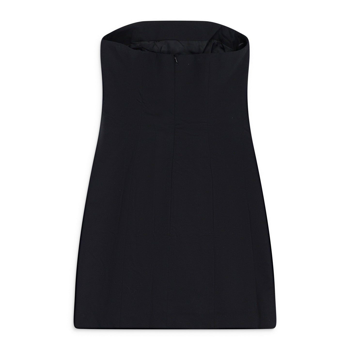 BLACK BUSTIER WITH CUTOUT DETAIL DRESS